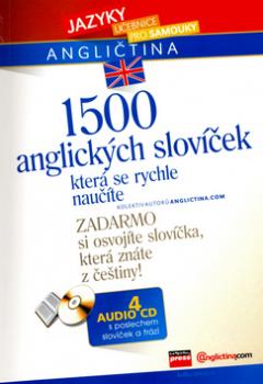 1500 anglických slovíček, která se rychle naučíte + 4 CD