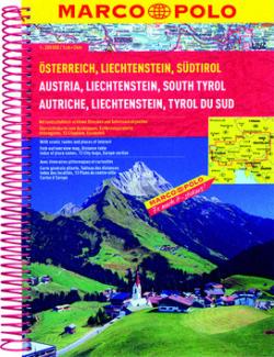Rakousko, Liechtenstein, Südtirol/atlas-sešit 1:200 000 MD