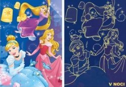 Svítící puzzle Disney princezny Oslava XL 100 dílků