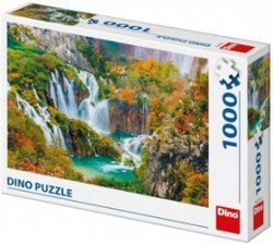 Puzzle Plitvická jezera, Chorvatsko 1000 dílků