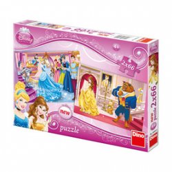 Puzzle Princezny Popelka a Kráska
