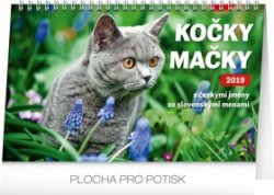 Stolní kalendář Kočky – Mačky CZ/SK 2019