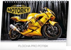 Stolní kalendář Motorky 2019, 23,1 x 14,