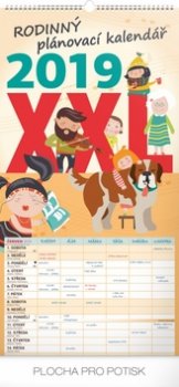 Nástěnný kalendář Rodinný plánovací XXL