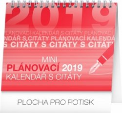 Stolní kalendář Plánovací s citáty 2019,
