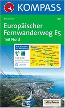 EUROPAISSCHER FERNWANDERWEG E5 1:50 000