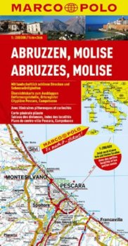 ITÁLIE ABRUZZO, MOLISE  1:200 000