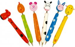 Kuličkové pero - dřevěné / různé druhy