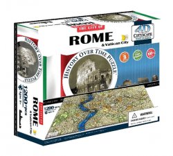 Puzzle 4D - Řím 61x40 cm