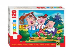 Puzzle 120 Pohádky - Tři prasátka