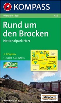 RUND UM DEN BROCKEN-NATIONALPARK HARZ 1:25 000