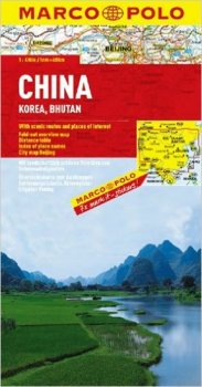 ČÍNA, KOREA, BHUTAN 1:4 000 000