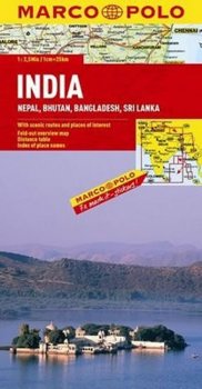 INDIE, NEPÁL, BHUTAN, BANGLADÉŠ, SRI LANKA 1:2 500 000