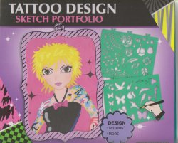 Fashion Girl kreativní skicák - Návrhy tetování