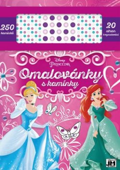 Princezny - Omalovánky s kamínky