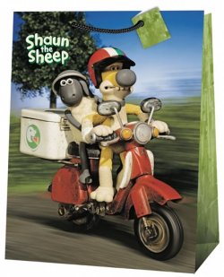 Ovečka Shaun - dárková taška/jumbo 5 (motorka)