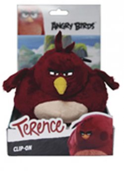 Angry Birds: Terence - 14cm plyšová hračka s nylon přívěskem 