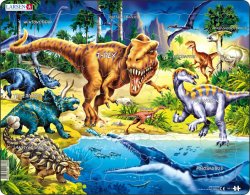 Puzzle MAXI - Dinosauři z období Křídy/57 dílků