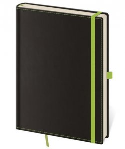 Zápisník Black Green - L čistý