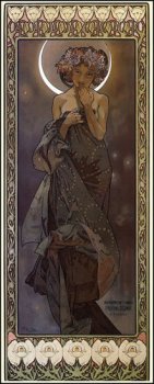 Blahopřání Alfons Mucha – The Moon