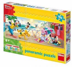 Mickeyho letní radovánky - puzzle panoramic 150 dílků