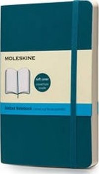 Moleskine: Zápisník měkký tečkovaný modrozelený S