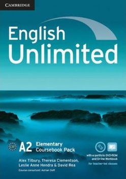 English Unlimited Elementary: CseBk w e-Portfolio & Online WB pk