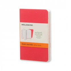 Moleskine: Volant zápisníky čisté červené XS