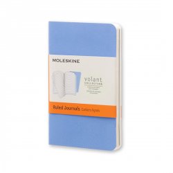 Moleskine: Volant zápisníky 2 ks čisté světle modré XS