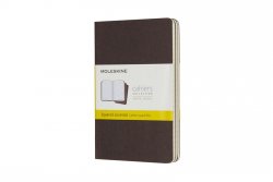 Moleskine: Sešity 3 ks čtverečkované hnědé S