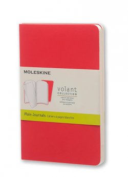 Moleskine: Volant zápisníky čisté červené S