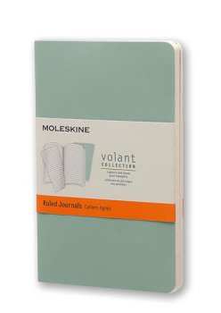 Moleskine: Volant zápisníky linkované světle zelené S