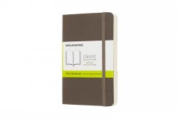 Moleskine: Zápisník měkký čistý hnědý S 