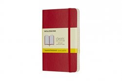 Moleskine: Zápisník měkký čtverečkovaný červený S