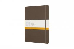 Moleskine: Zápisník měkký linkovaný hnědý XL