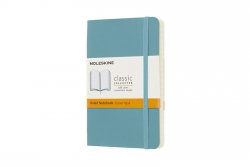 Moleskine: Zápisník měkký linkovaný modrozelený S 