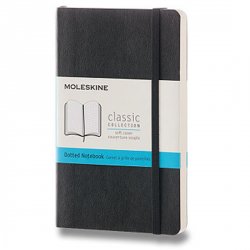 Moleskine: Zápisník měkký tečkovaný modrý S