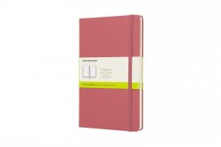 Moleskine: Zápisník tvrdý čistý růžový L 