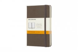 Moleskine: Zápisník tvrdý linkovaný hnědý S 