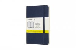 Moleskine: Zápisník měkký čtverečkovaný modrý S 