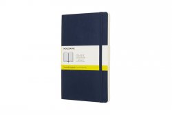 Moleskine: Zápisník měkký čtverečkovaný modrý L