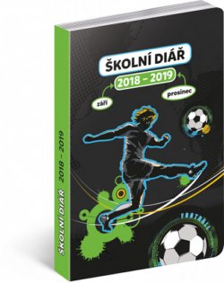 Školní diář Fotbal - září 2018 – prosinec 2019, 9,8 x 14,5 cm