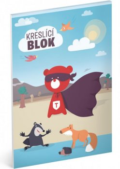 Blok kreslící - Teribear/A4 nelinkovaný