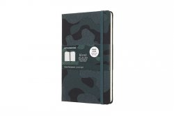 Moleskine: Blend zápisník linkovaný Camouflage zelený L