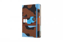 Moleskine: Blend zápisník linkovaný Camouflage modrý L 