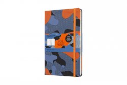 Moleskine: Blend zápisník linkovaný Camouflage oranžový L