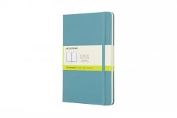 Moleskine: Zápisník tvrdý čistý modrozelený L