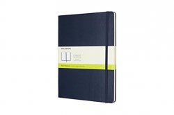 Moleskine: Zápisník tvrdý čistý modrý XL