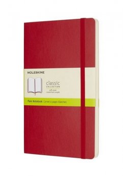 Moleskine: Zápisník měkký čistý červený L