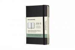 Moleskine: Plánovací zápisník 2018-2019 tvrdý černý S